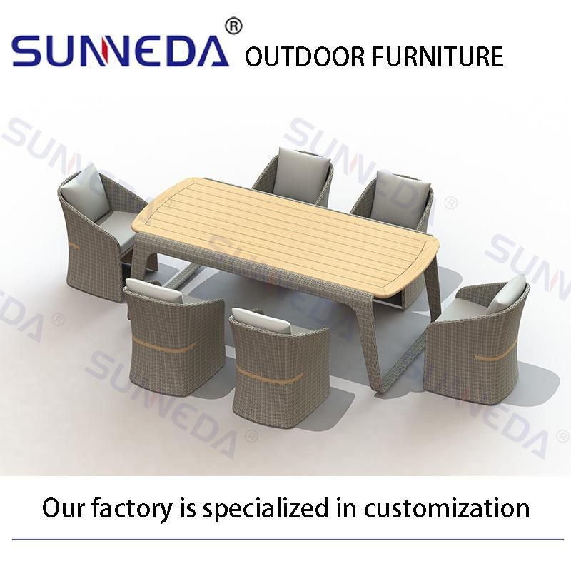 All Weather Outdoor Wicker Rattan Furniture Garden Dining Set Patio Table and Chair Outdoor Furniture Garden Furniture