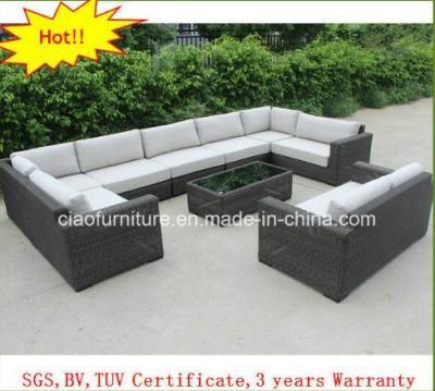 Round Wicker Luxury Five Star Hotel Corner Sofa