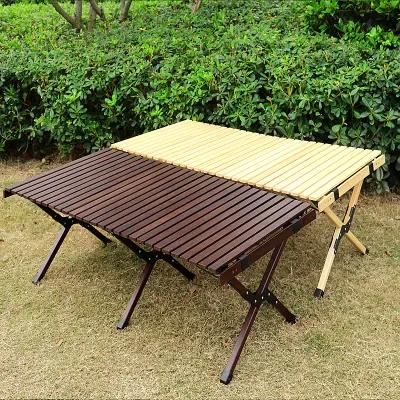 Portable Beech Wood Roll-out Table