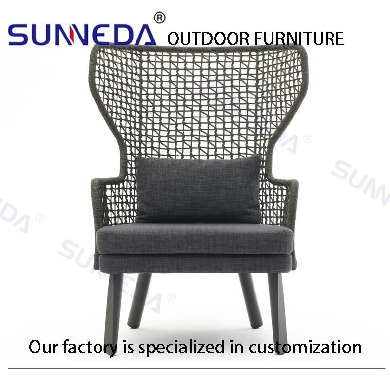 Luxury Home Modern Furniture Compact Patio Aluminum Recliner