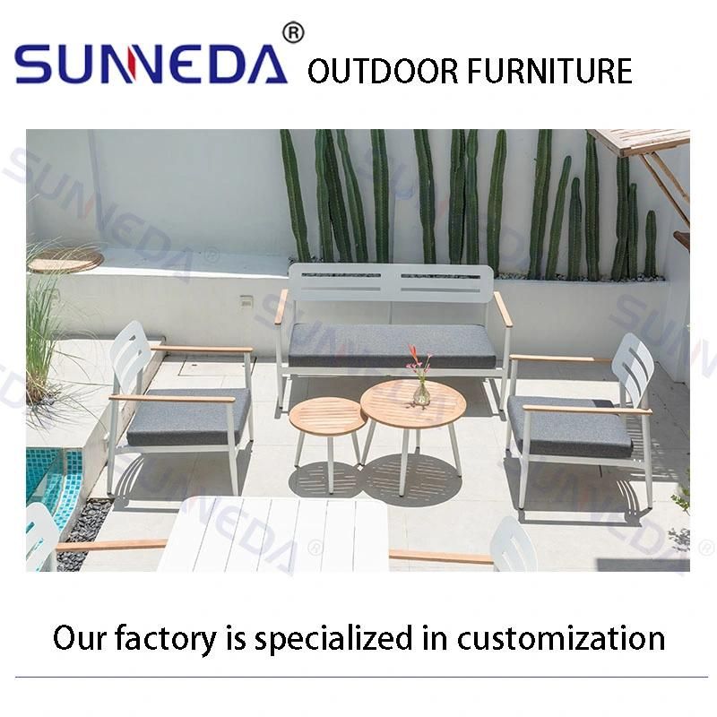 Outdoor Sofa Furniture Set Upholstered Waterproof Aliminum Patio Garden Furniture