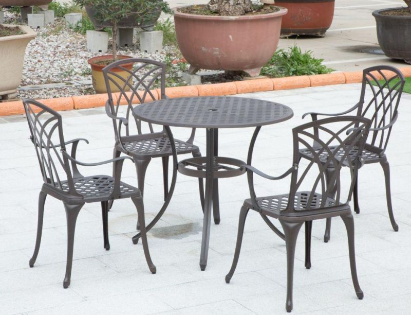 6 Seats Patio Dining Table S Metal Garden Furniture Cast Aluminum Outdoor Table Set