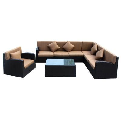 2016 Outdoor Use Handmade Weaving PE Rattan Sofa