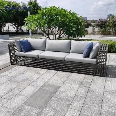 Sunneda Hot Sale Weatherproof Outdoor Garden Wicker Conversatin Sofa Set Furniture