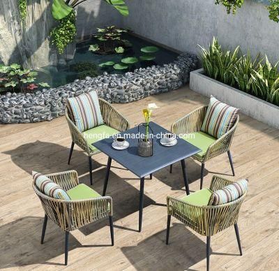 Outdoor Leisure Garden Furniture Sets Modern Aluminum Coffee Tea Table