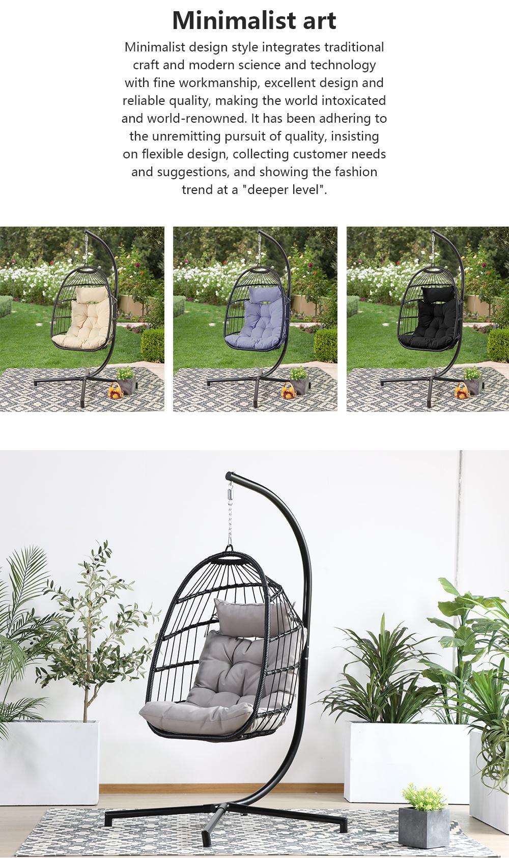 Low Price Foshan Customized OEM Balcony Swings Patio Rope Swing Hammock Hang Chair