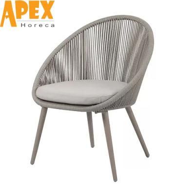 Garden Outdoor Bistro Aluminum Rope Dining Chair High Quality Wholesale
