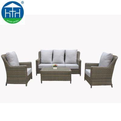 American Design Garden Furniture Sets Big Size PE Rattan Sofa Lounge Set