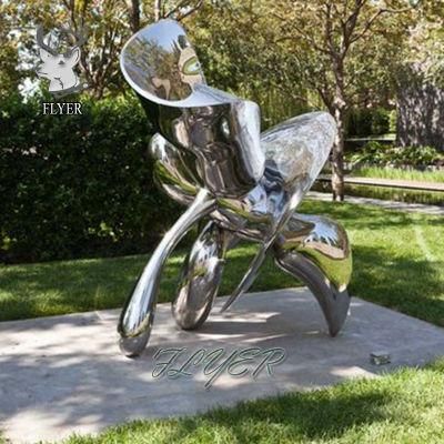 Welding High Polished Stainless Steel Sculpture Garden Art Decor