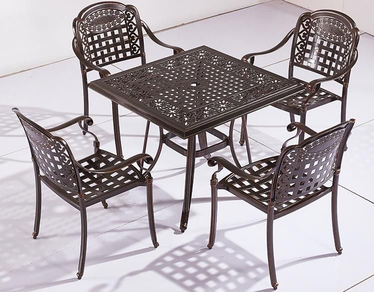 Cast Aluminum Best Metal Outdoor Furniture Table Bench Garden Table