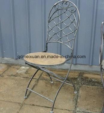 Europe Type Restoring Ancient Ways Do Old Iron, Wrought Iron Single Chair, Outdoor Chair Stool Sitting Room Garden Chair (M-X3766)