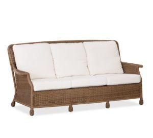 Garden Rattan Wicker Furniture Three Seater Lounge Bench Sofa Set