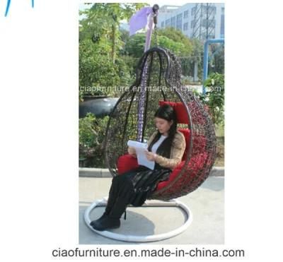 Foshan Outdoor Rattan Furniture Garden Rattan Swing Chair
