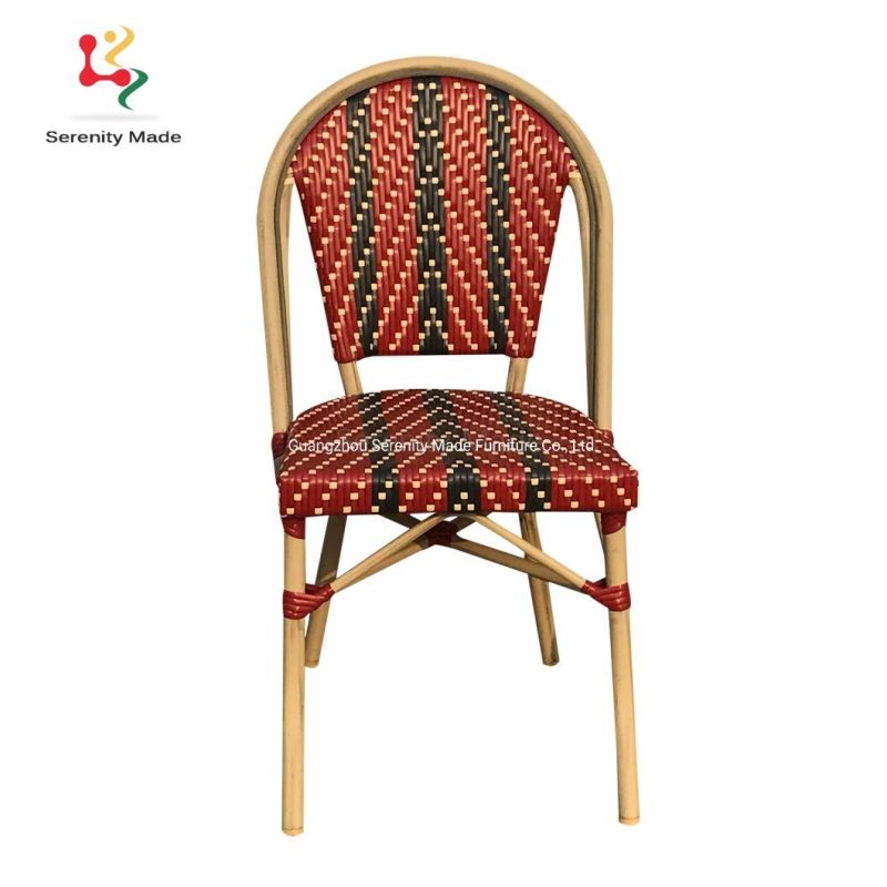 Cafe Furniture Synthetic Rattan Outdoor Bamboo Dining Chair