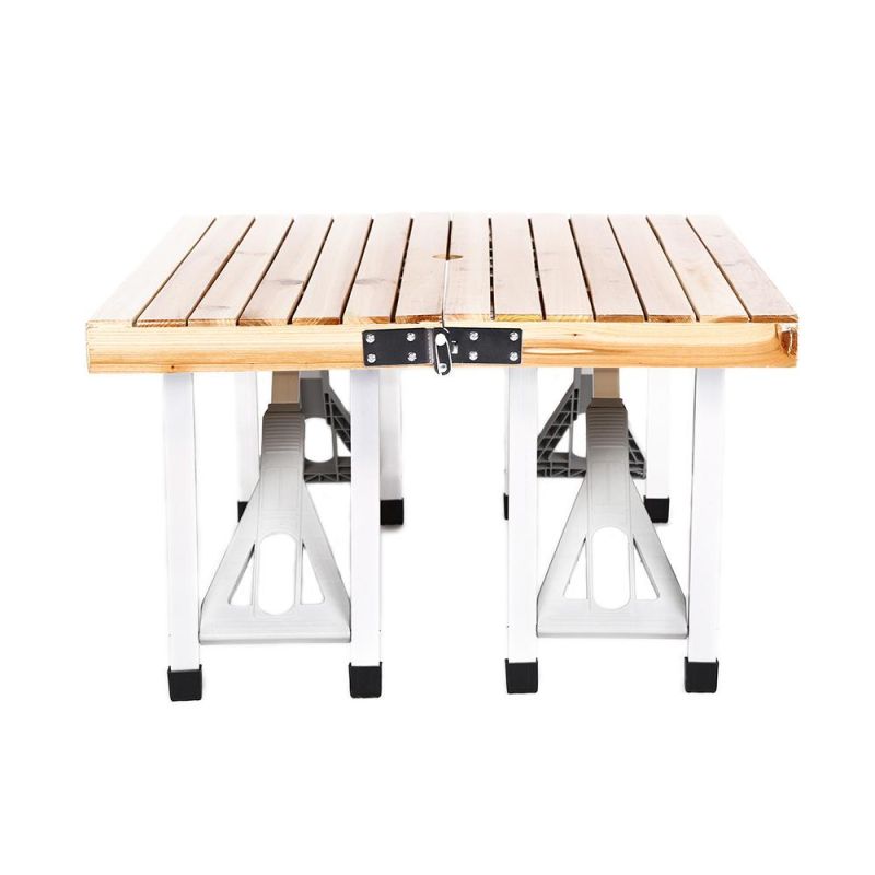 High Quality Foldable Wooden Picnic Table Portable Folding Wood Outdoor