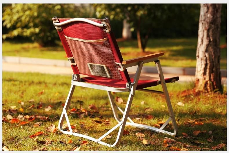 Dark Red Dirty Resistance Camping Folding Chair