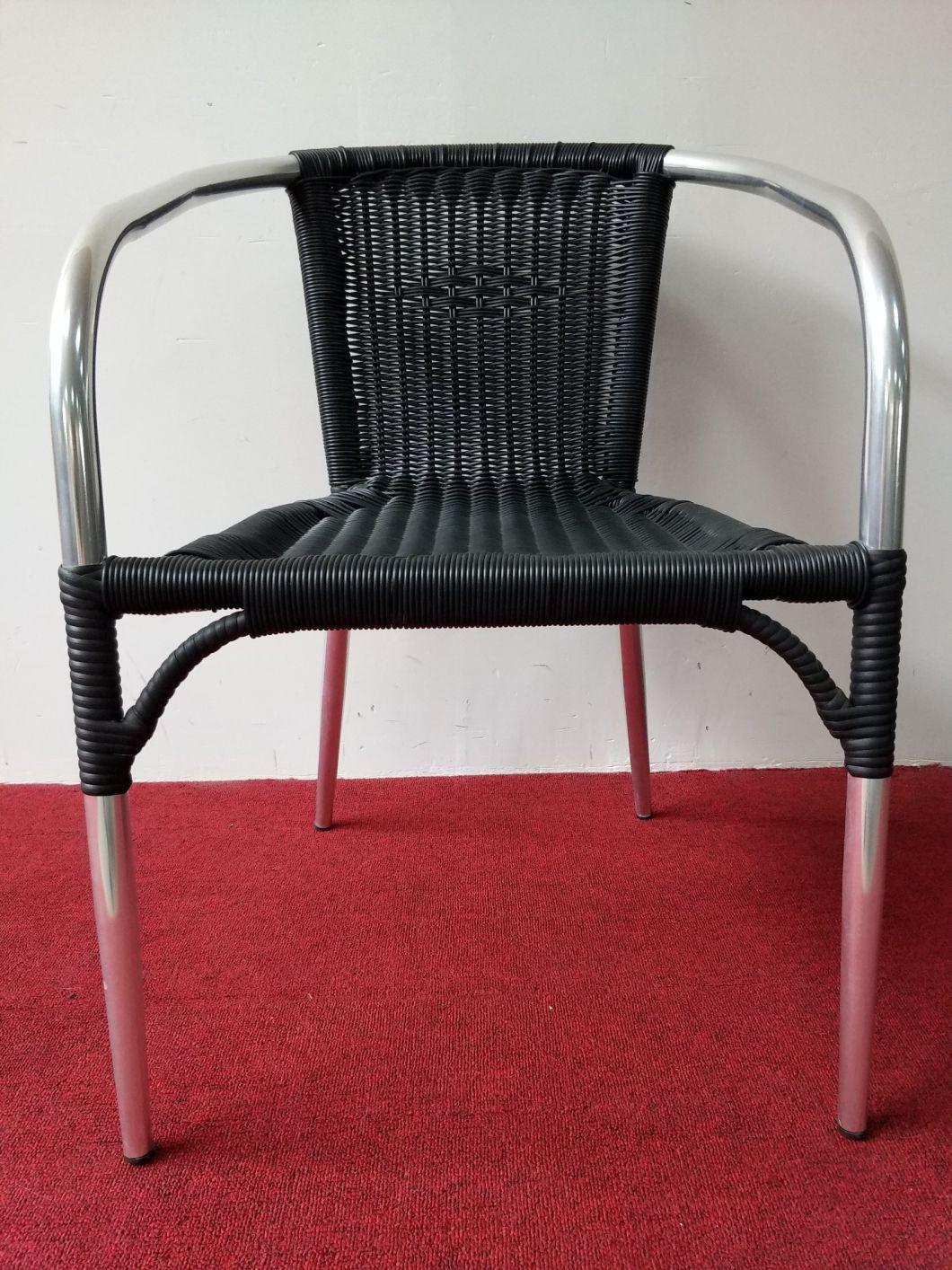 New Design Modern Outdoor Garden Restaurant Armrest Leisure Rattan Dining Chair