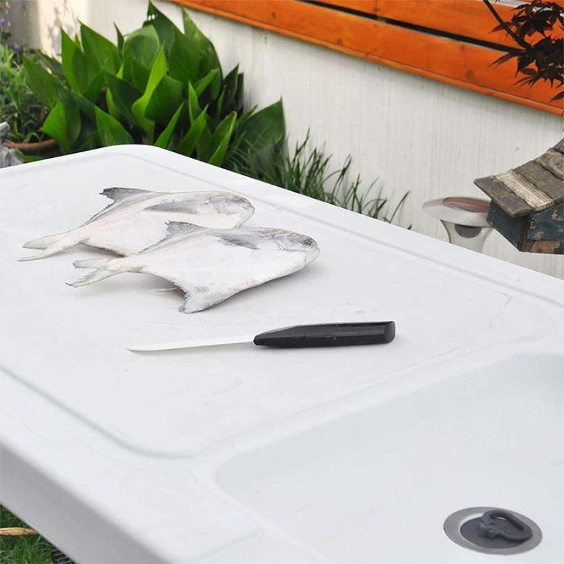 Outdoor Camping Fishing Cleaning Table Cutting with Sink Faucet