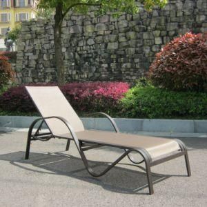 Modern Outdoor Furniture Aluminum Sling Reclining Pool Sunbed Beach Sun Lounger