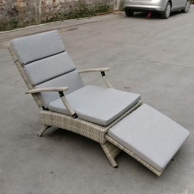 Factory Folded with Armrest Beach Chair Outdoor Folding Wholesale Market Rattan Furniture