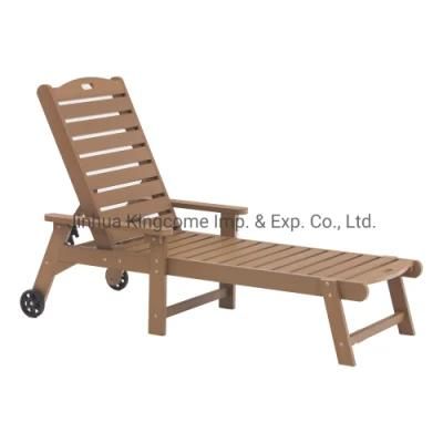 Outdoor Furniture Polystyrene Lounge with 4-Position Adjustment