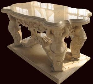 Angel Carving Sculpture Table