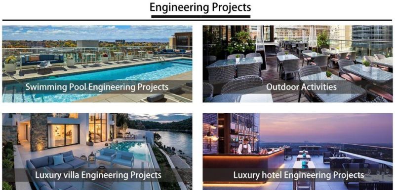 Leisure Waterproof Dining Tables and Chairs Set for Parks, Villas, Balconies, Pavilions