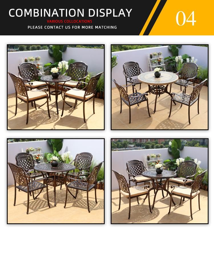 Luxury Garden Furniture Cast Aluminum