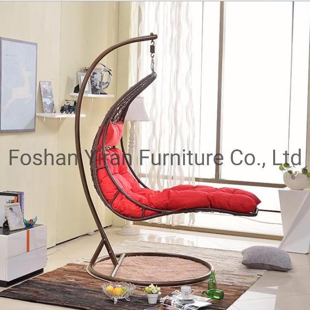 Hanging Chair with Stand/Outdoor Patio Hammock /Egg Shaped Rattan Swings