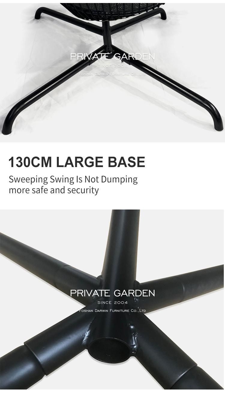 Foshan New OEM Hanging Egg Garden Swing Chair with Cheap Price Patio Hammock