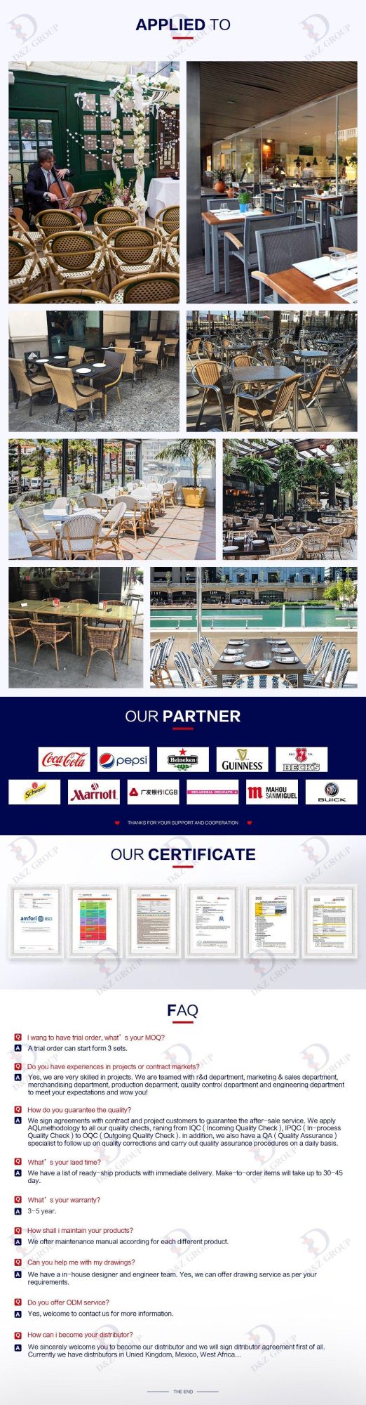 French Leisure Commercial Hotel Mesh Textylene Mesh Restaurant Aluminum Armrest Outdoor Dining Furniture