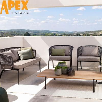 Hot Selling Outdoor Garden Furniture Set Patio Braided Rope Sofa