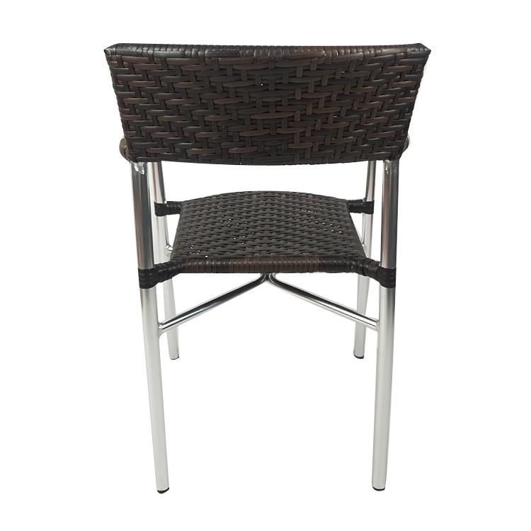 Commercial Durable Rattan Outdoor Bar Bistro Rain Proof Arm Chair