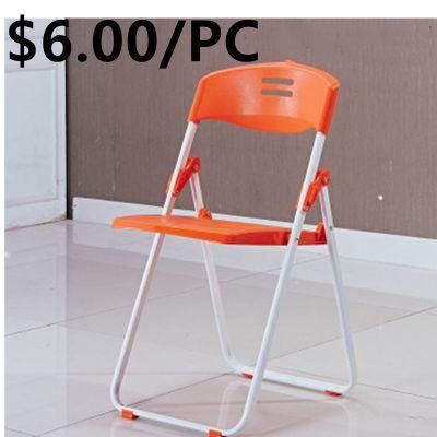 Wholesale Cheap Outdoor Beach Hotel White PP Plastic Metal Folding Chair