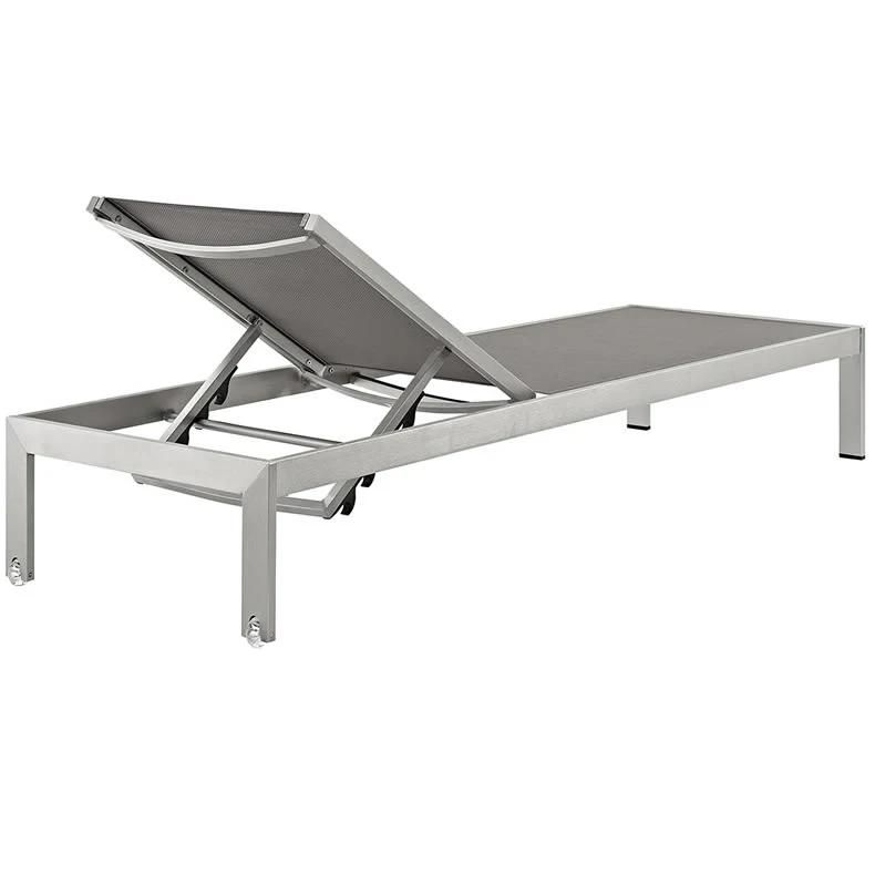Modern Outdoor Aluminum Reclining Beach Sun Lounger Chair