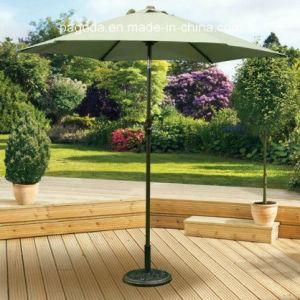 2.5m Apple Green Parasol with Crank and Tilt