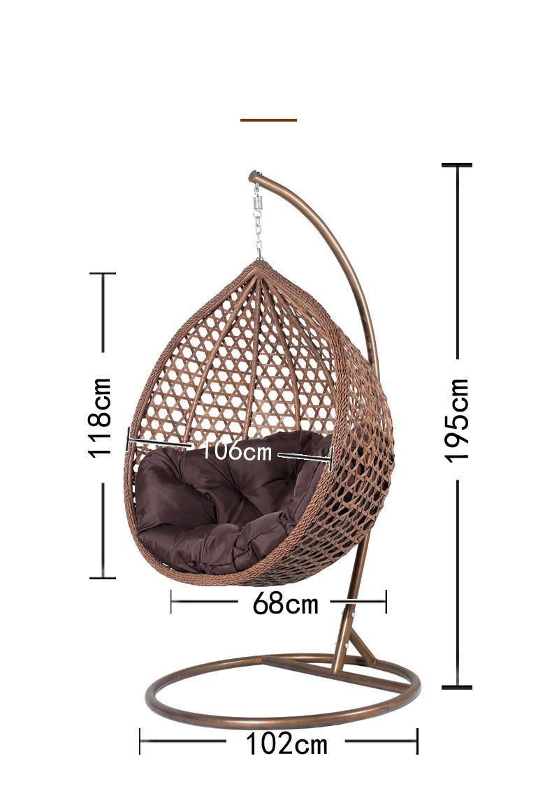 Fashion Outdoor Excellent Quality Outdoor Wicker Garden Patio Swing Chair