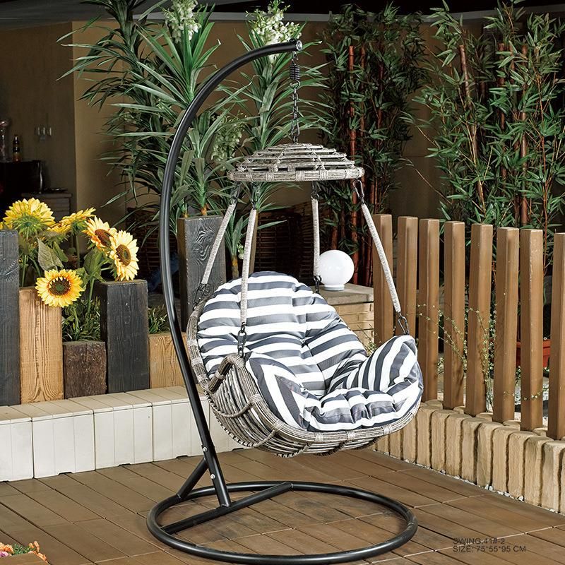 Home Furniture Outdoor Swing Garden Hanging Egg Wicker Swing Chair