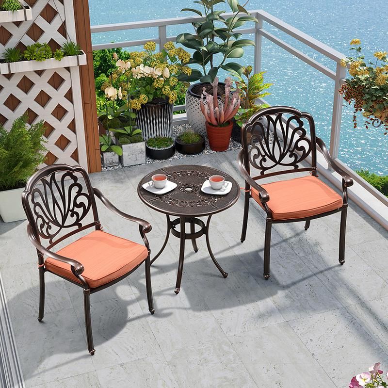 Garden Dining Furniture Patio Aluminum Cast Outdoors for Garden Table