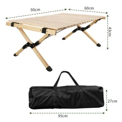 Portable Camping Folding Table Egg Roll Stable Garden Travel Hiking Camping Table
