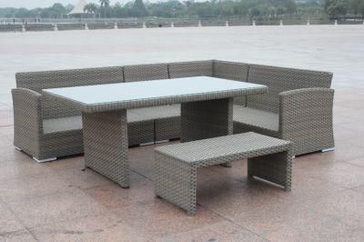 Foshan Combination Darwin or OEM Grey Rattan Sofa Modern Patio Sectionals