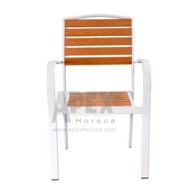 Restaurant Hotel Home Garden Furniture Aluminum Armrest Chair Cheap Wholesale