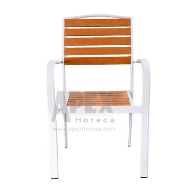 Restaurant Hotel Home Garden Furniture Aluminum Armrest Chair Cheap Wholesale
