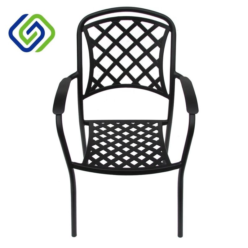 6 Seats Garden Dining Table Set Cast Aluminum Outdoor Patio Table Furniture