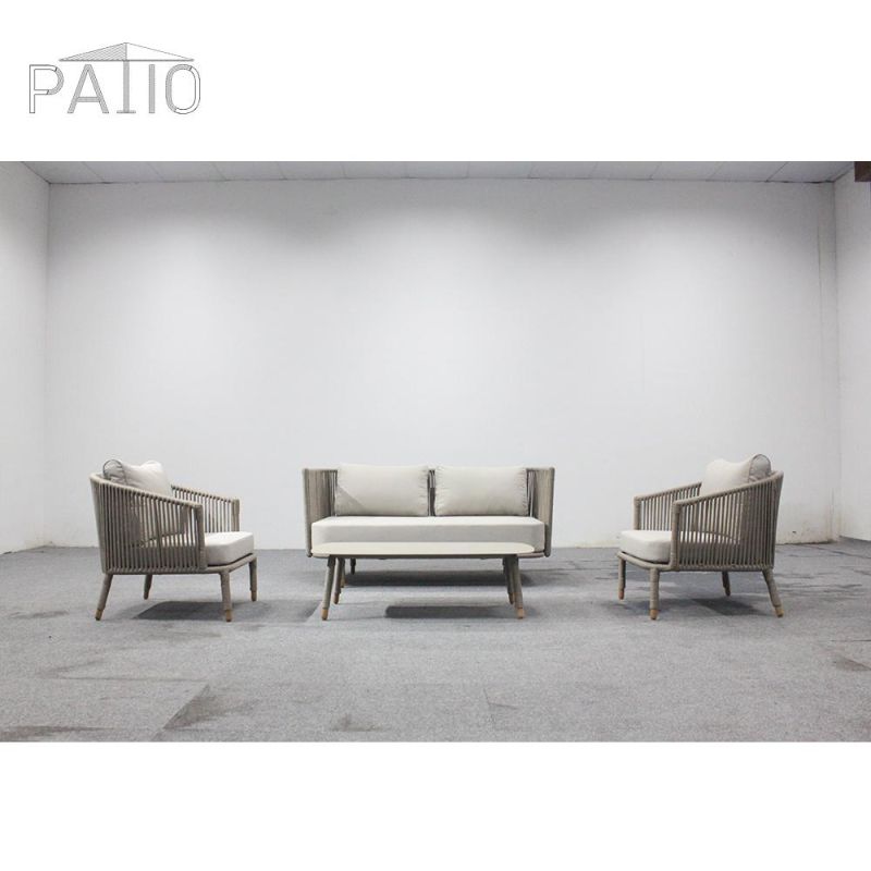 Outdoor Rope Furniture Outdoor Aluminum Furniture Rope Garden Set Outdoor Garden Furniture Garden Sofa Set Rope Sofa Set