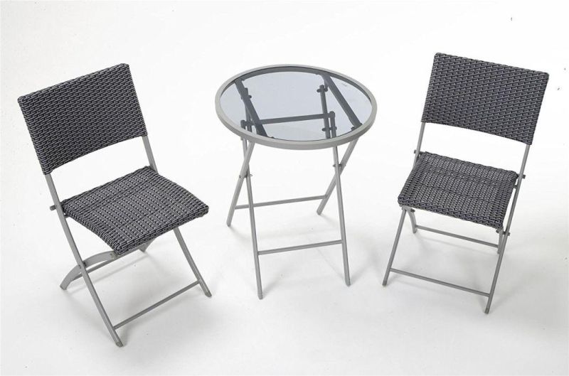 Outdoor Living and Bistro Set, Garden Rattan 3 Pieces Furniture Sets for Sale