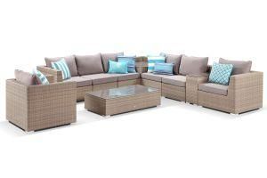 10PCS Outdoor Garden Rattan Wicker Sofa Furniture Modular Lounge Set