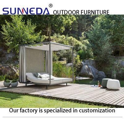 Artistic Outdoor Patio Resort Aluminum Leisure Comfortable Furniture with Awning