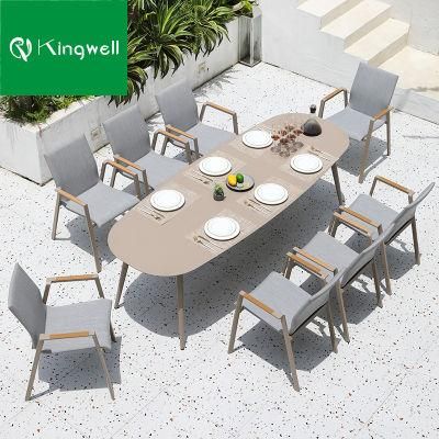 Direct Factory Outdoor Patio Furniture Sectional Aluminium Garden Sets for Resort