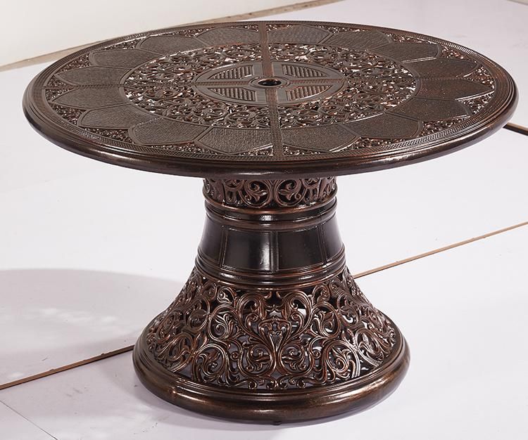 Elegant Design Aluminum Cast Tables Patio Garden Furniture Round Table